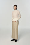 SWAYING/KNIT linen straight skirt SW23AW3B18 linen